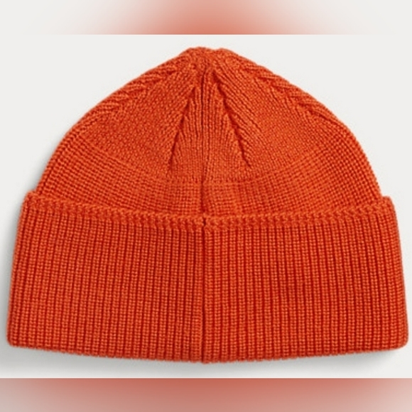 POLO RALPH LAUREN MENS LARGE HALF ZIP FLEECE JACKET AND ORANGE BEENIE - Picture 4 of 4